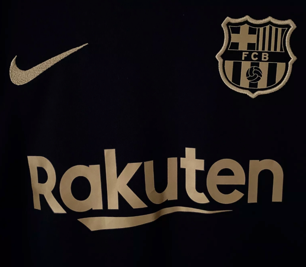 Rakuten logo on Barcelona 2020/2021 jersey